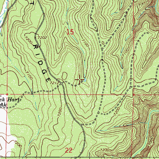 Topographic Map of Birthday Tank, AZ