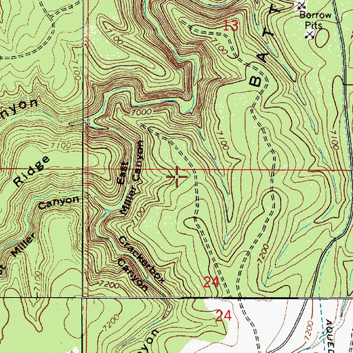 Topographic Map of Mackin Tank, AZ