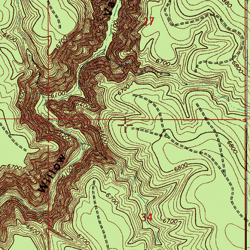 Topographic Map of Flatrock Tank, AZ