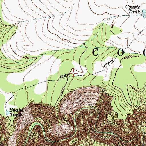 Topographic Map of Dirty Name Tank, AZ