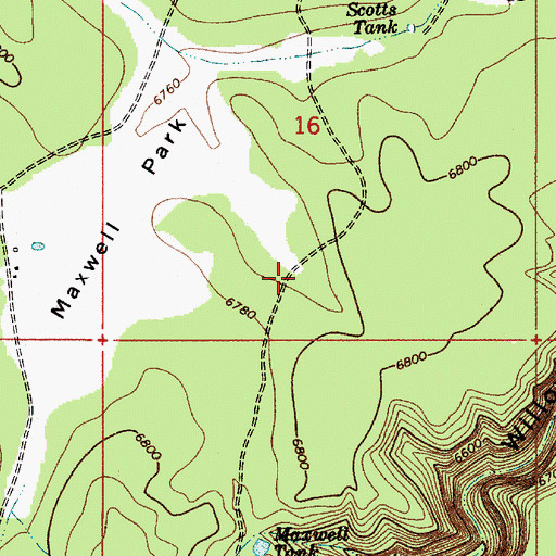 Topographic Map of Pothole Tank, AZ