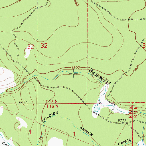 Topographic Map of Borrow Tank, AZ