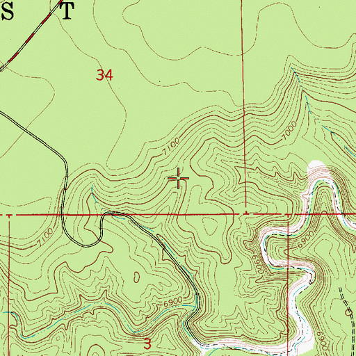 Topographic Map of Clearcut Tank, AZ