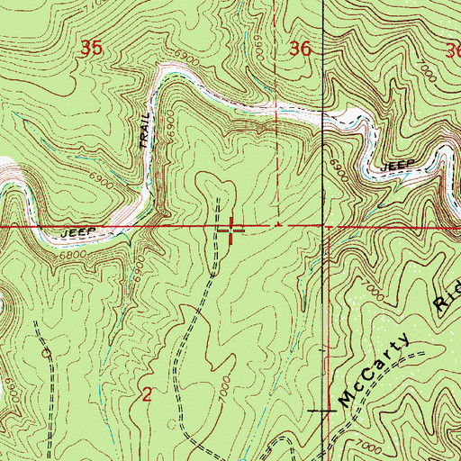 Topographic Map of Rock Tank, AZ