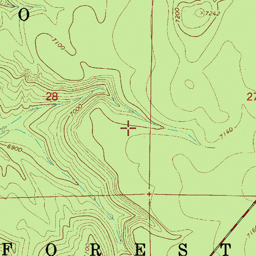 Topographic Map of Hoot Tank, AZ