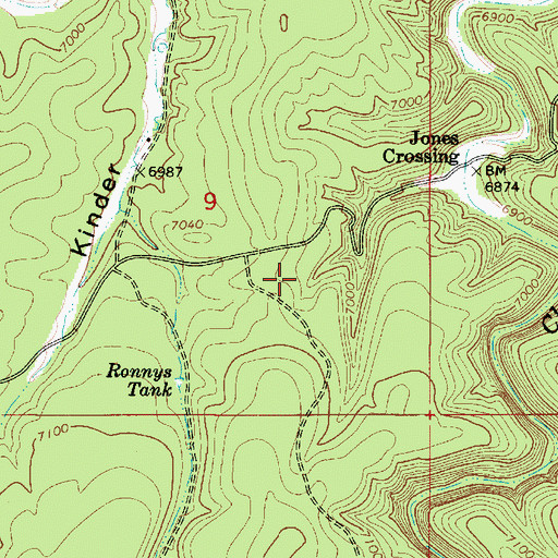 Topographic Map of Sherman Tank, AZ