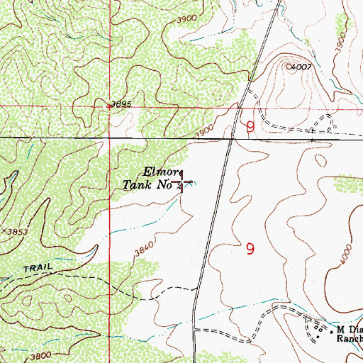 Topographic Map of Strip Tank, AZ