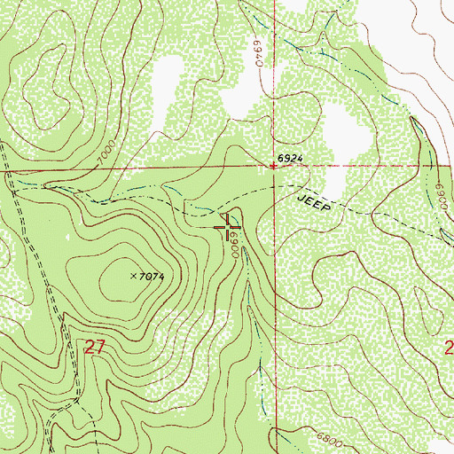 Topographic Map of Sheep Herder Tank, AZ