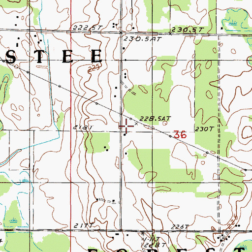 Topographic Map of Wager Post Office (historical), MI