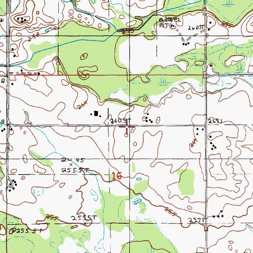Topographic Map of Bird Post Office (historical), MI