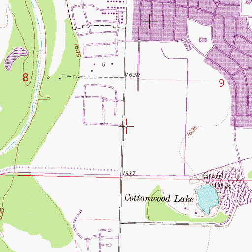 Topographic Map of Cornerstone Community Church, ND