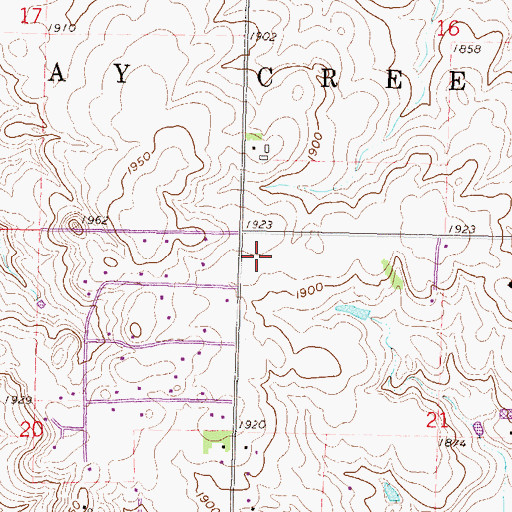 Topographic Map of First Evangelical Free Church, ND