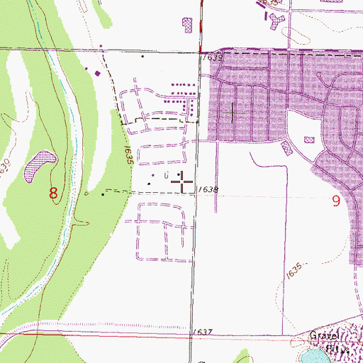 Topographic Map of House of Prayer Lutheran Church, ND
