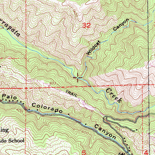 Topographic Map of Wildcat Canyon, CA