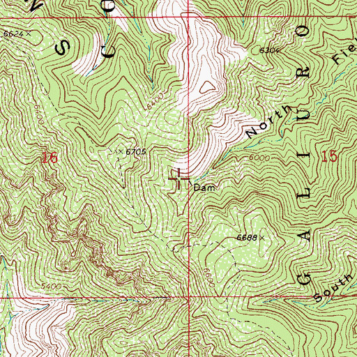 Topographic Map of Coffee Tank Dam, AZ