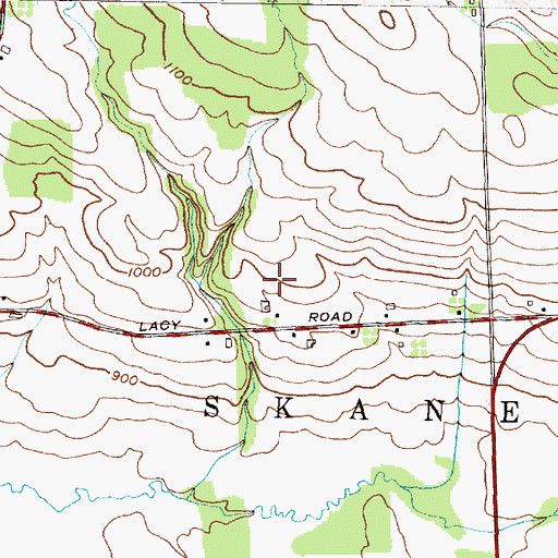 Topographic Map of Twin Birch Farms, NY