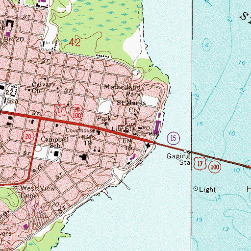 Topographic Map of Larimer Art Center, FL