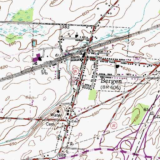 Topographic Map of First Presbyterian Church, NY