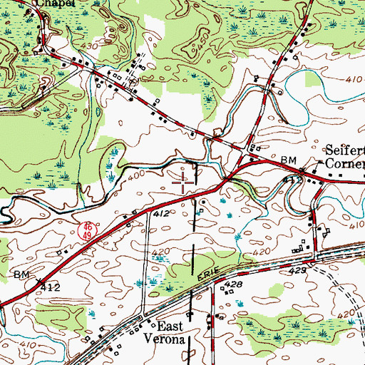 Topographic Map of Fort Rickey Game Farm, NY