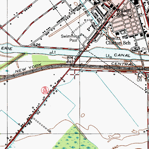 Topographic Map of Happy Valley Farms, NY