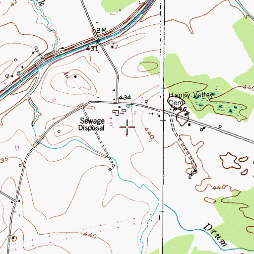 Topographic Map of Braband Farm, NY
