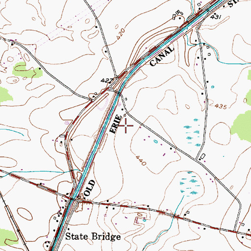 Topographic Map of Back Country Farm, NY