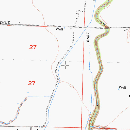 Topographic Map of River Ranch, CA