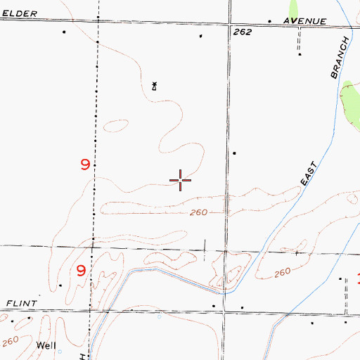 Topographic Map of Triple F Ranch, CA