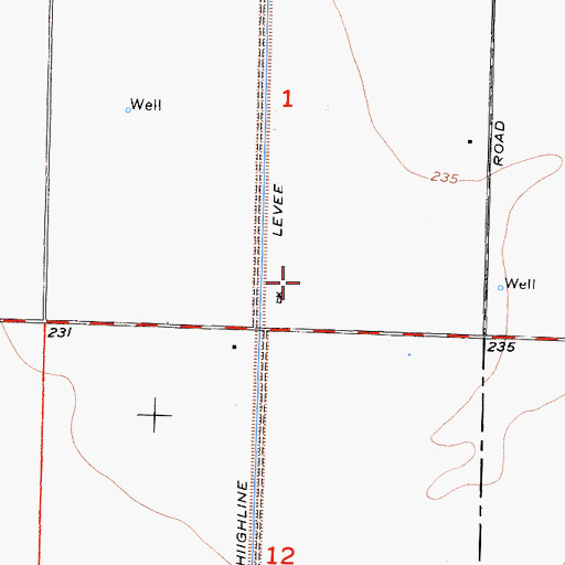 Topographic Map of Caetano Dairy, CA