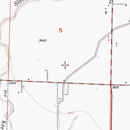 Topographic Map of Kansas Holstein Dairy, CA