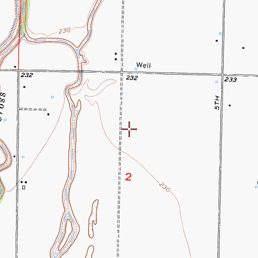 Topographic Map of Phil Vannette Dairy, CA