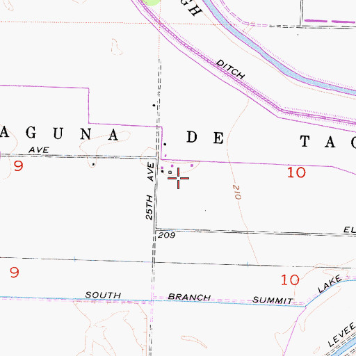 Topographic Map of Mick Olibeira Farm, CA
