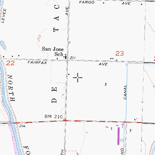 Topographic Map of Double O Ranch, CA