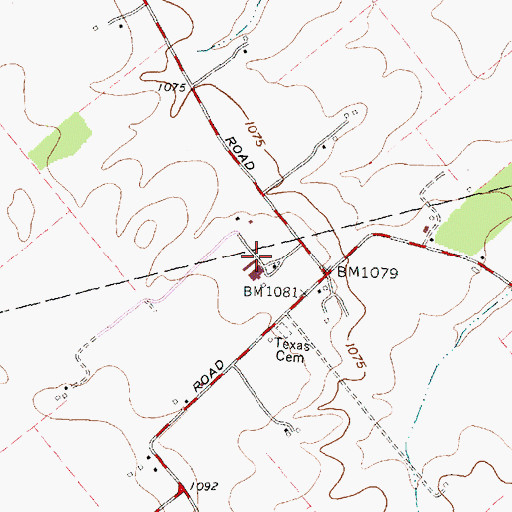 Topographic Map of Cherrybend Pheasant Farm, OH