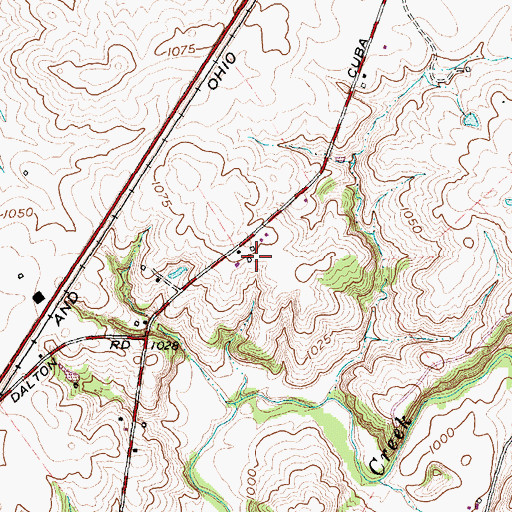 Topographic Map of Winter Haven Farm, OH
