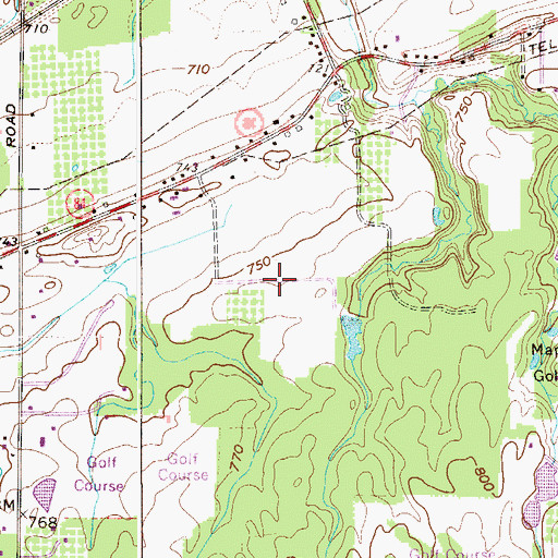 Topographic Map of M And M Orchard, OH