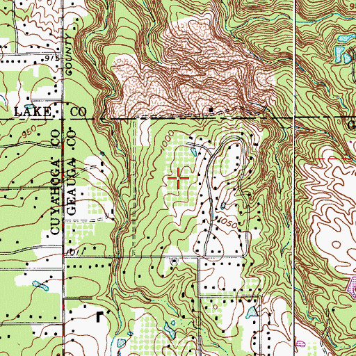 Topographic Map of Schultz Fruit Farm, OH