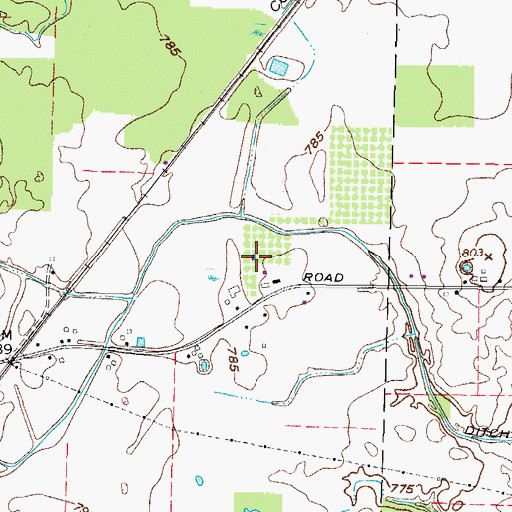 Topographic Map of Vita-ful Orchards, OH