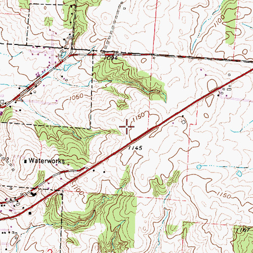 Topographic Map of Branstool Orchard, OH