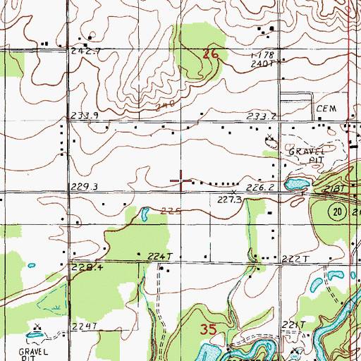 Topographic Map of Hesperia Area Fire Department, MI