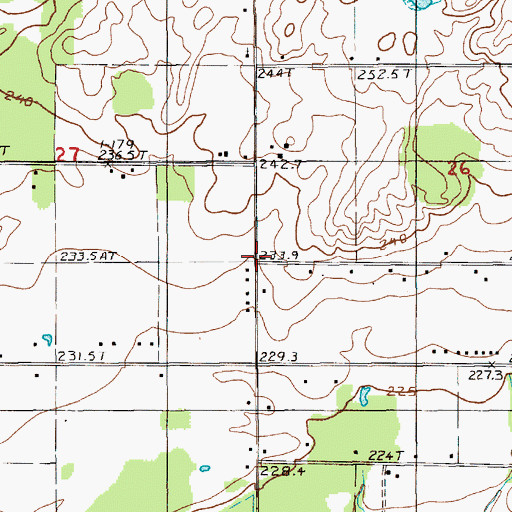 Topographic Map of Countryside Church of Christ, MI