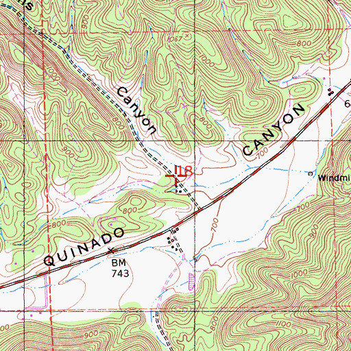 Topographic Map of Wilkins Canyon, CA