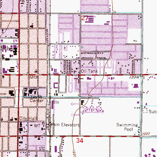 Topographic Map of The West Winds Trailer Court, AZ