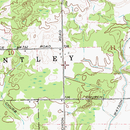 Topographic Map of Estey Seventh-Day Adventist Church, MI