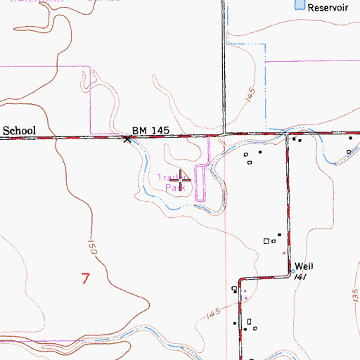 Topographic Map of Willow Glenn Mobile Home Park, CA