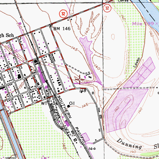 Topographic Map of Ideal Mobile Home Park, CA