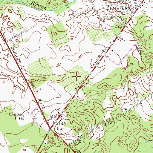 Topographic Map of John Himich Farms, NJ