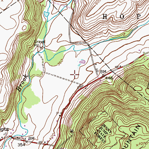 Topographic Map of Matarazzo Farms, NJ