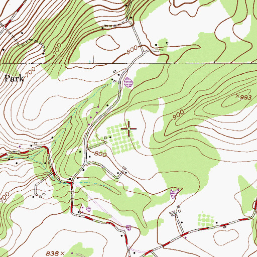 Topographic Map of Mountain Top Orchard, NJ