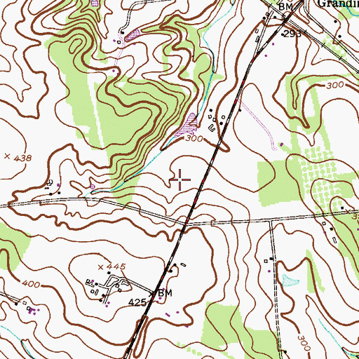 Topographic Map of Peaceful Valley Orchards, NJ